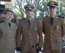 Bombeiros participam do aniversário da Polícia Militar 
