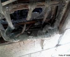 Danos causados pelo incêndio