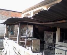 Danos causados pelo incêndio