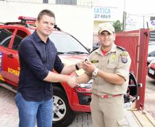 Corpo de Bombeiros de Fazenda Rio Grande recebe nova viatura e inaugura novo centro de treinamento físico