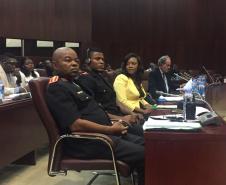 Autoridades da Guiné Equatorial participam de seminário ministrado por Oficias do Corpo de Bombeiros do Paraná