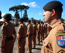Curitiba, 11 de abril de 2018. Passagem de Comando da PMPRCoronel Audilene Rosa de Paula Dias Rocha assume o Comando Da PMPR