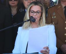 Curitiba, 11 de abril de 2018. Passagem de Comando da PMPRCoronel Audilene Rosa de Paula Dias Rocha assume o Comando Da PMPRGovernadora Maria Aparecida Borghetti