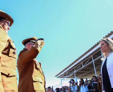 Curitiba, 11 de abril de 2018. Passagem de Comando da PMPRCoronel Audilene Rosa de Paula Dias Rocha assume o Comando Da PMPR