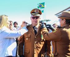 Curitiba, 11 de abril de 2018. Passagem de Comando da PMPRCoronel Audilene Rosa de Paula Dias Rocha assume o Comando Da PMPR