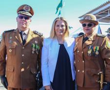 Curitiba, 11 de abril de 2018. Passagem de Comando da PMPRCoronel Audilene Rosa de Paula Dias Rocha assume o Comando Da PMPR