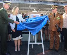 Curitiba, 11 de abril de 2018. Passagem de Comando da PMPRCoronel Audilene Rosa de Paula Dias Rocha assume o Comando Da PMPR