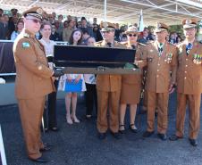 Curitiba, 11 de abril de 2018. Passagem de Comando da PMPRCoronel Audilene Rosa de Paula Dias Rocha assume o Comando Da PMPR