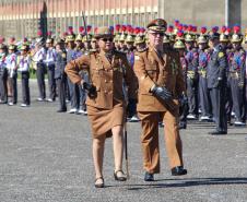 Curitiba, 11 de abril de 2018. Passagem de Comando da PMPRCoronel Audilene Rosa de Paula Dias Rocha assume o Comando Da PMPR