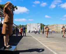 Curitiba, 11 de abril de 2018. Passagem de Comando da PMPRCoronel Audilene Rosa de Paula Dias Rocha assume o Comando Da PMPR