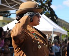 Curitiba, 11 de abril de 2018. Passagem de Comando da PMPRCoronel Audilene Rosa de Paula Dias Rocha assume o Comando Da PMPR