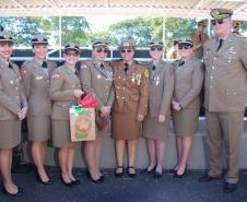 Curitiba, 11 de abril de 2018. Passagem de Comando da PMPRCoronel Audilene Rosa de Paula Dias Rocha assume o Comando Da PMPR