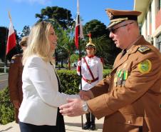 Curitiba, 11 de abril de 2018. Passagem de Comando da PMPRCoronel Audilene Rosa de Paula Dias Rocha assume o Comando Da PMPR