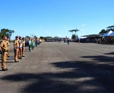 Curitiba, 11 de abril de 2018. Passagem de Comando da PMPRCoronel Audilene Rosa de Paula Dias Rocha assume o Comando Da PMPR