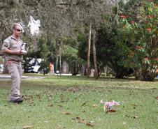 Defesa Civil passa a utilizar drones para monitoramento das áreas de risco.Curitiba, 16/05/2018.Foto: José Fernando Ogura/ANPr