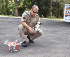 Defesa Civil passa a utilizar drones para monitoramento das áreas de risco.Curitiba, 16/05/2018.Foto: José Fernando Ogura/ANPr