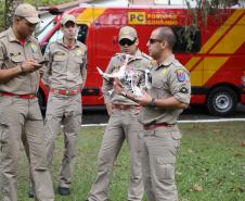 Defesa Civil passa a utilizar drones para monitoramento das áreas de risco.Curitiba, 16/05/2018.Foto: José Fernando Ogura/ANPr
