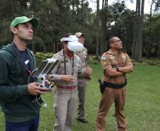 Defesa Civil passa a utilizar drones para monitoramento das áreas de risco.Curitiba, 16/05/2018.Foto: José Fernando Ogura/ANPr