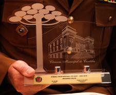  Tenente-coronel do Corpo Bombeiros recebe homenagem em nome da instituição na Câmara de Vereadores de Curitiba