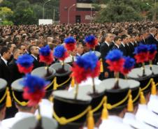 Governador Beto Richa e demais autoridades participam da solenidade de incorporação de 3148 novos soldados ao efetivo de segurança do estado.Curitiba, 17/05/2012Foto: Ricardo Almeida / ANPr