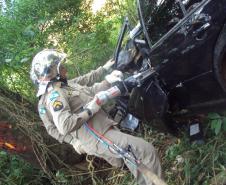 Um acidente, ocorrido na madrugada desse domingo, 3 de junho, deixou duas pessoas mortas e uma pessoa ferida, após veículo de  (SP), perder o controle no trevo da Placa Luar, no município de Jardim Alegre, e cair em uma ribanceira às margens da Rodovia PR-466. O carro ainda bateu em uma árvore antes de parar totalmente. 

 
