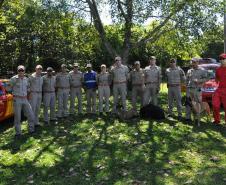 Instrução com Cães de Busca e Resgate - 11º GB