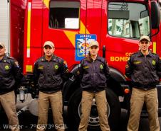 Guarnição escalada para o ABT 13755 na solenidade de recebimento da viatura e reativação do PB Cabral.