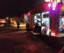 Incêndio secadora de grãos