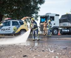 colisão posto 3 cavalos