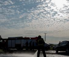 colisão posto 3 cavalos