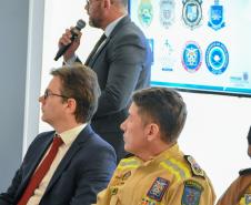 Comandante Geral do CBMPR participa de reunião na ACP sobre a segurança pública do Paraná.