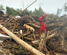 Trabalho de busca no Vale do Taquari.