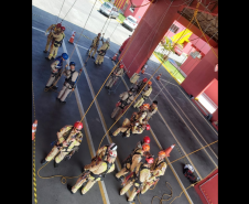 Treinamento de salvamento vertical do CBMPR - outubro de 2023.