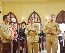 Cerimônias religiosas celebraram os 111 anos do CBMPR em 2023.