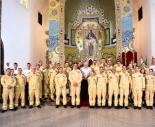 Cerimônias religiosas celebraram os 111 anos do CBMPR em 2023.