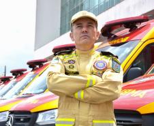 Entrega de ambulâncias para o Siate no Palácio Iguaçu.