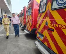 Entrega de ambulâncias para o Siate no Palácio Iguaçu.