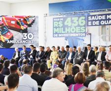 Entrega de ambulâncias para o Siate no Palácio Iguaçu.