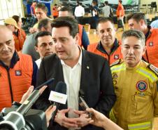 Entrega de equipamentos para a Defesa Civil e CBMPR.