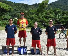 3º Piriathlon de Areia, promovido pelo CEFID-CBMPR, em Matinhos. Janeiro de 2024