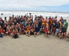 Travessia dos Veteranos do Corpo de Bombeiros Militar do Paraná. Guaratuba. Janeiro de 2024.