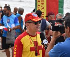 Travessia dos Veteranos do Corpo de Bombeiros Militar do Paraná. Guaratuba. Janeiro de 2024.