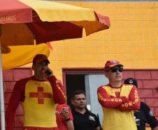 Travessia dos Veteranos do Corpo de Bombeiros Militar do Paraná. Guaratuba. Janeiro de 2024.