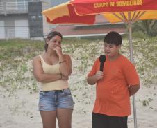 Homenagem ao Capitão Romero Nunes da Silva Filho durante o 3º Festival de Surf Militar do CBMPR, em Guaratuba. 2024.
