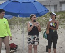 Homenagem ao Capitão Romero Nunes da Silva Filho durante o 3º Festival de Surf Militar do CBMPR, em Guaratuba. 2024.