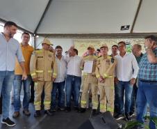 Inauguração do 1º Quartel de Bombeiro Integrado do Paraná, em Ibaiti. 01/02/2024.