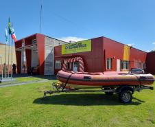 Inauguração do 1º Quartel de Bombeiro Integrado do Paraná, em Ibaiti. 01/02/2024.