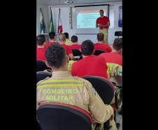 Capacitação sobre prevenção de incêndios voltada a Chefias, Ajudâncias, Fiscais e Vistoriadores das Unidades Operacionais do 2º e 3º CRBMs.
