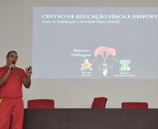 Evento sobre saúde integral realizado pelo CBMPR em 2024 no Dia Internacional da Mulher.