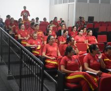 Evento sobre saúde integral realizado pelo CBMPR em 2024 no Dia Internacional da Mulher.